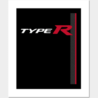 TYPE R RACING STRIPE CARBON Posters and Art